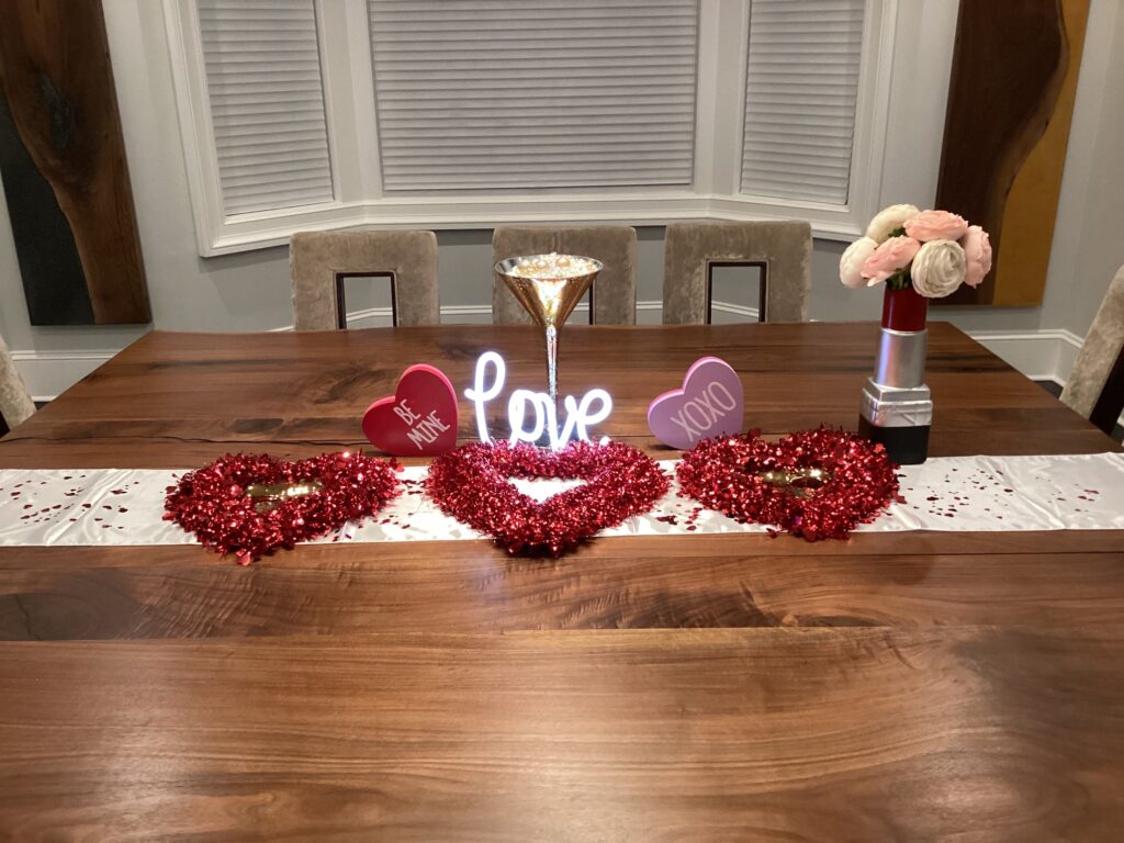 Customizeable Valentine's Day Tablescape Kit, The Perfect Date Night Themed Tablescape, Valentine's Day, Anniversary Celebration, Special Date Decorations