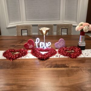 Customizeable Valentine's Day Tablescape Kit, The Perfect Date Night Themed Tablescape, Valentine's Day, Anniversary Celebration, Special Date Decorations