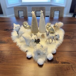 Customizeable Winter Themed Tablescape Kit, Christmas Tablescapes, Christmas Decorations, Holiday Tableware Decorations