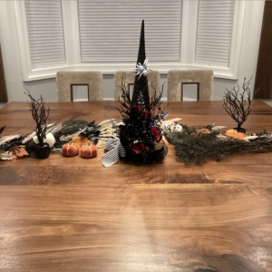Customizeable Fall Halloween Themed Tablescape Kit, Spooky Decorations, Pumpkin, Witch, Horror Themed Decoration