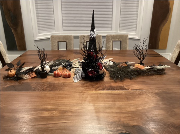 Customizeable Fall Halloween Themed Tablescape Kit, Spooky Decorations, Pumpkin, Witch, Horror Themed Decoration